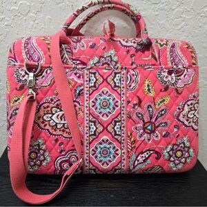 Vera Bradley Pink Floral Laptop Bag